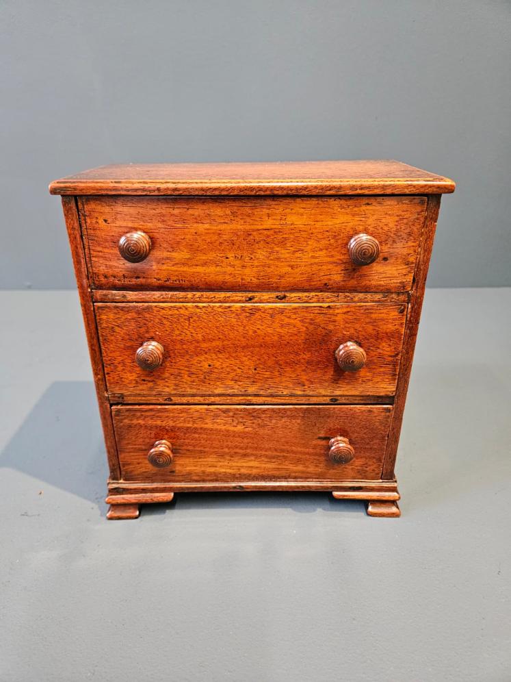 Regency Mahogany Miniature Chest of Drawers - Image 1