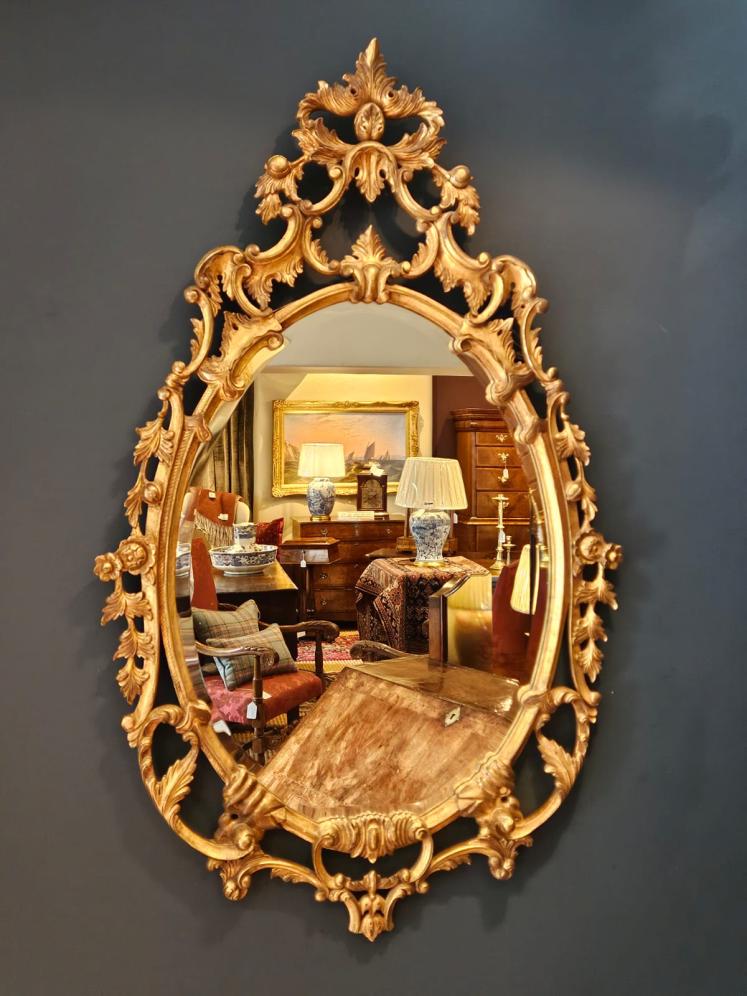 Superb Rococo Style Gilt Mirror - Image 1