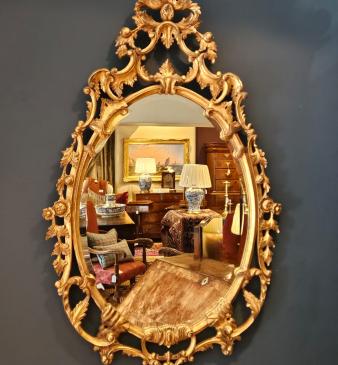 Superb Rococo Style Gilt Mirror - Image