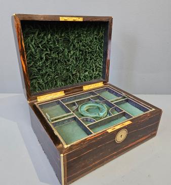 Superb Mid Victorian Jewellery Box with Original Fitted Interior - Image
