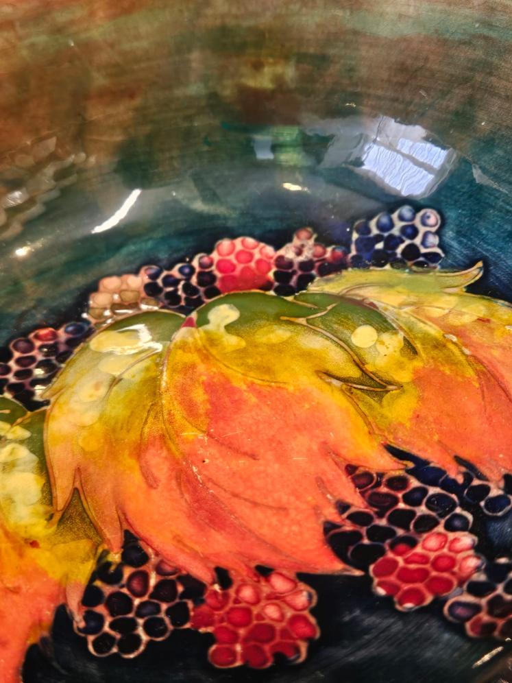 Moorcroft Leaf and Blackberries Flambe Bowl - Image 7