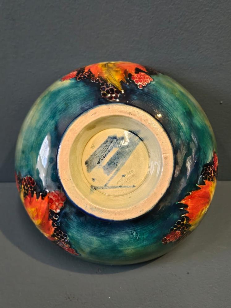 Moorcroft Leaf and Blackberries Flambe Bowl - Image 5