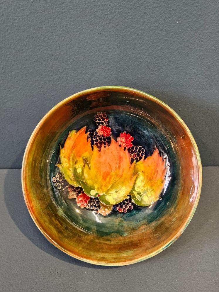 Moorcroft Leaf and Blackberries Flambe Bowl - Image 2