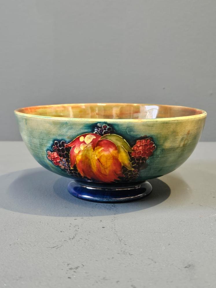 Moorcroft Leaf and Blackberries Flambe Bowl - Image 1