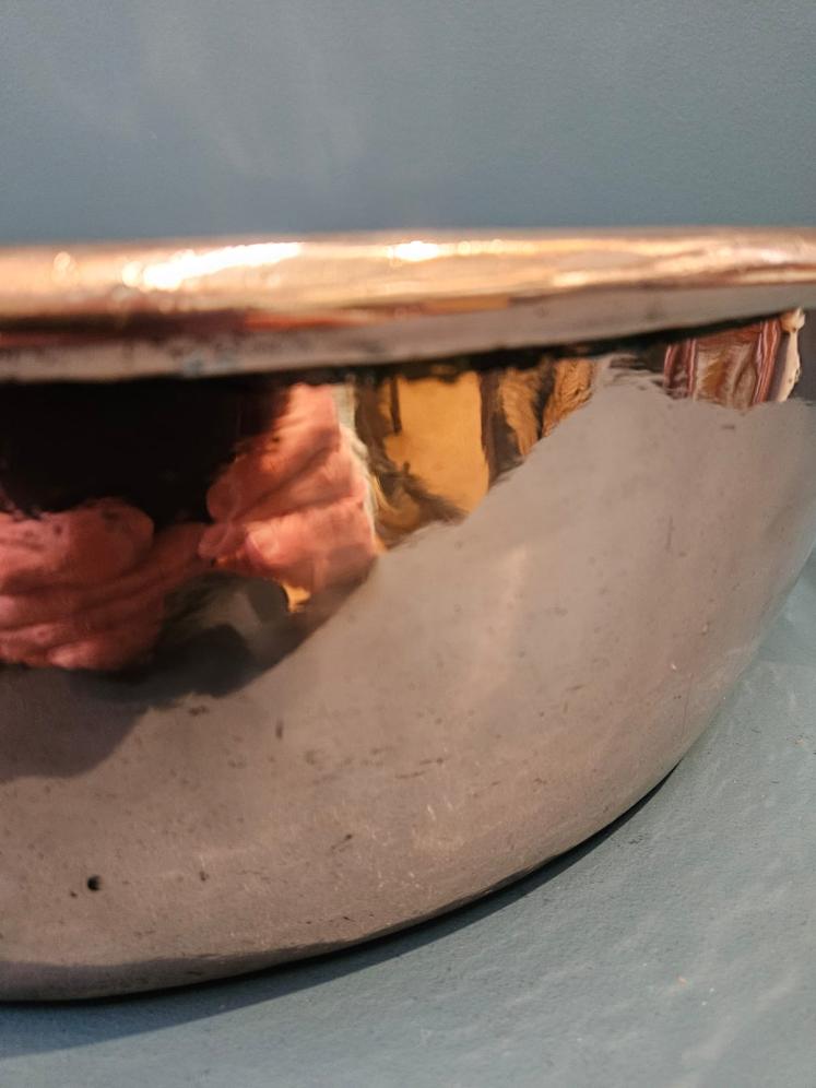 Large Early Victorian Copper Cream Pan - Image 5