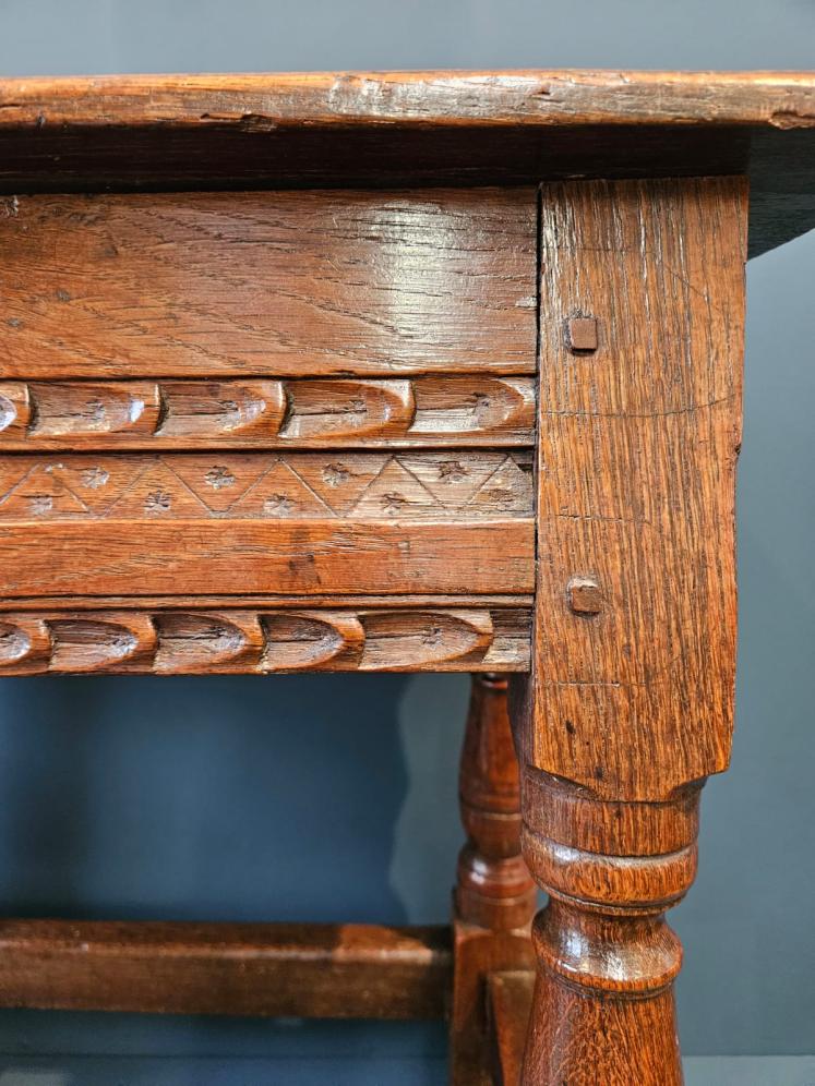 Period Oak Joint Stool - Image 10