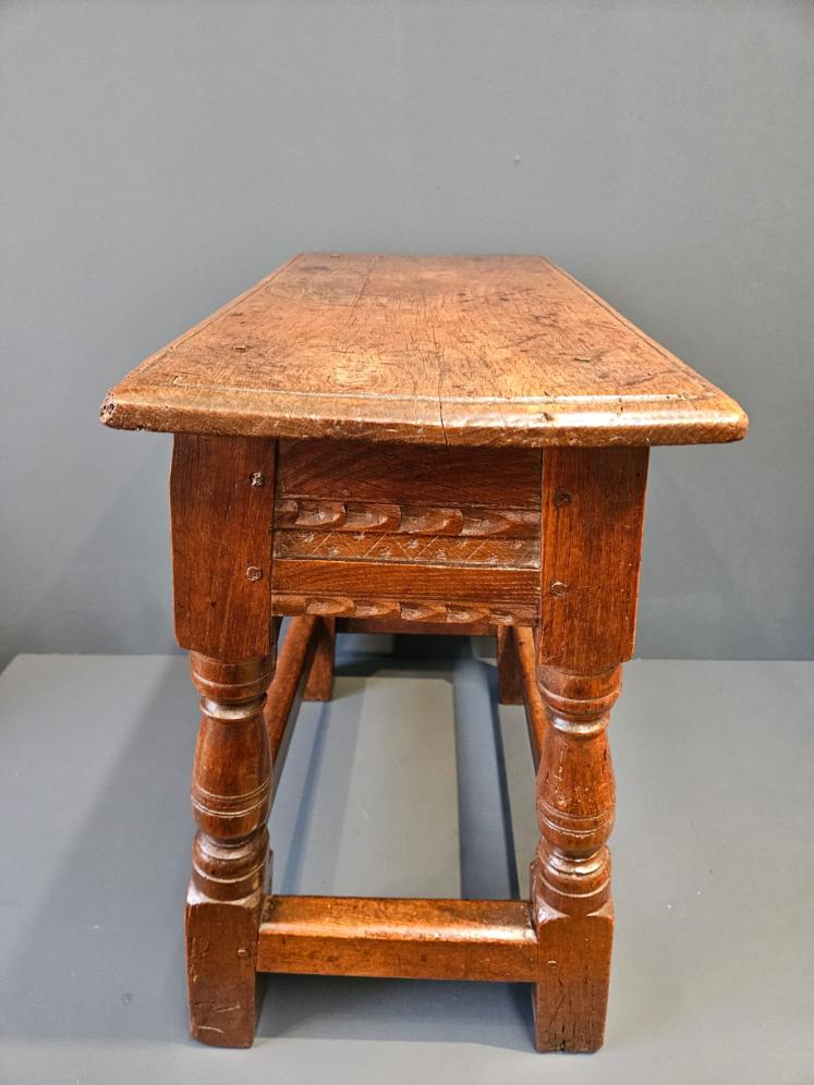 Period Oak Joint Stool - Image 3
