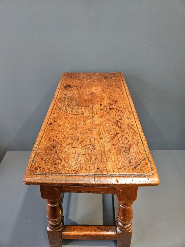 Period Oak Joint Stool - Image 2