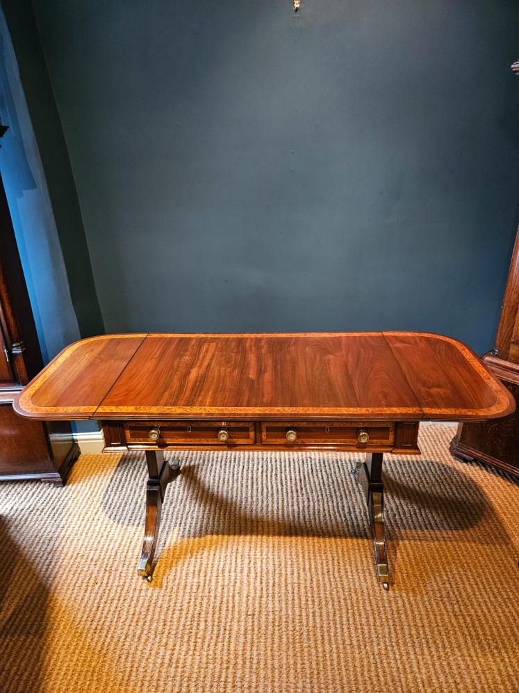 Regency Mahogany Sofa Table  - Image 3