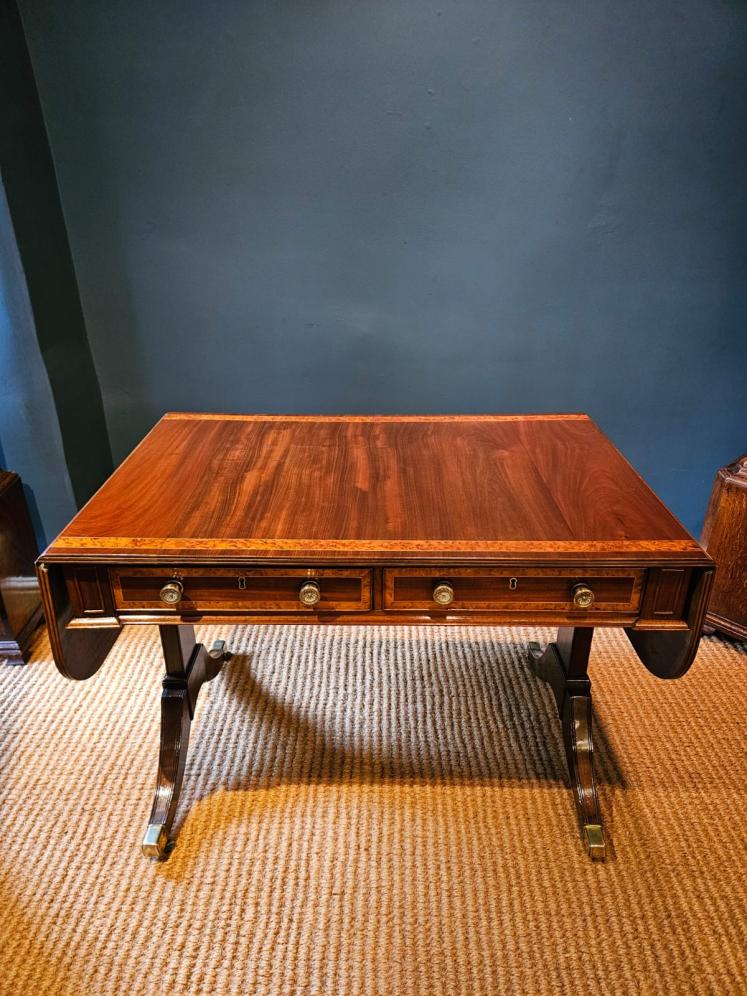 Regency Mahogany Sofa Table  - Image 1