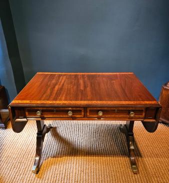 Regency Mahogany Sofa Table  - Image