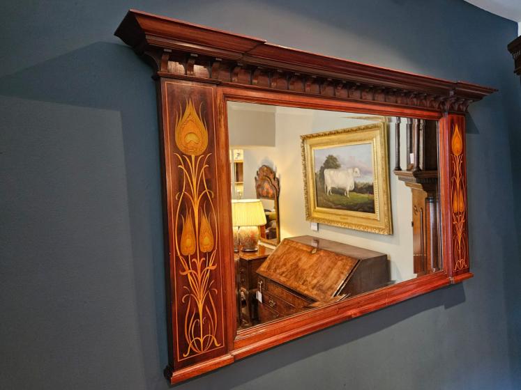 Superb Edwardian Shapland and Petter Mirror - Image 4