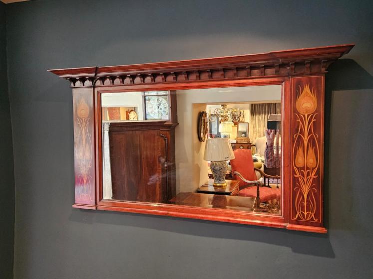 Superb Edwardian Shapland and Petter Mirror - Image 3