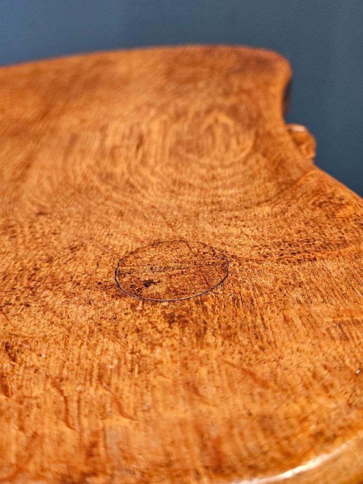 Mouseman Adzed Stool - Image 7