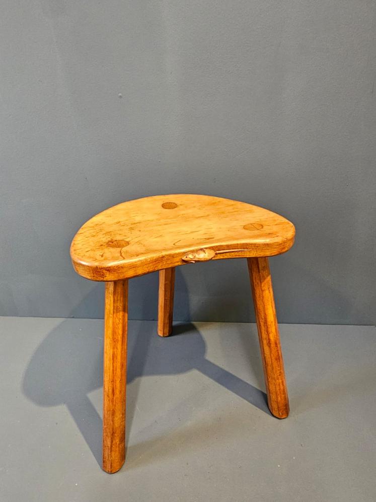 Mouseman Adzed Stool - Image 1