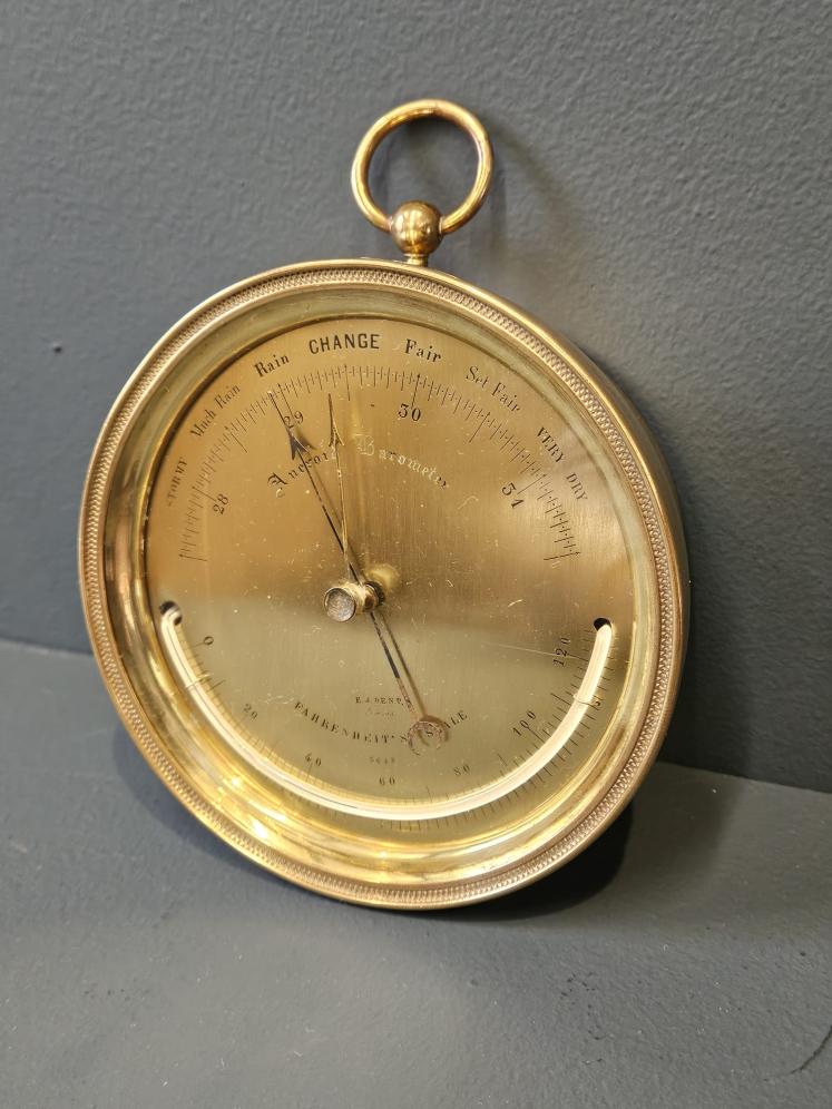Victorian Marine Barometer by Dent - Image 7