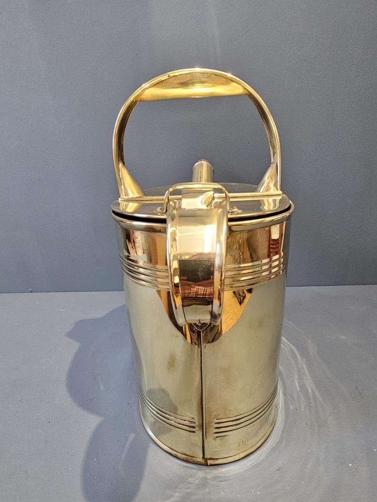 Victorian Brass Country House Water Supply Can - Image 7
