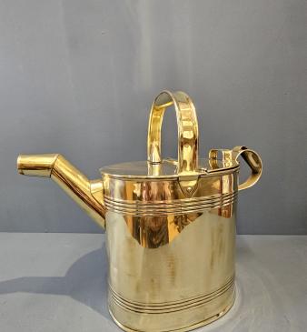 Victorian Brass Country House Water Supply Can - Image