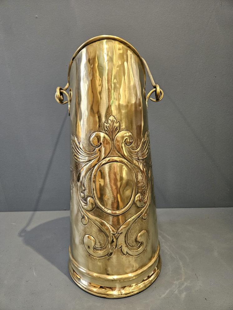 Art Nouveau Brass Coal Scuttle - Image 2