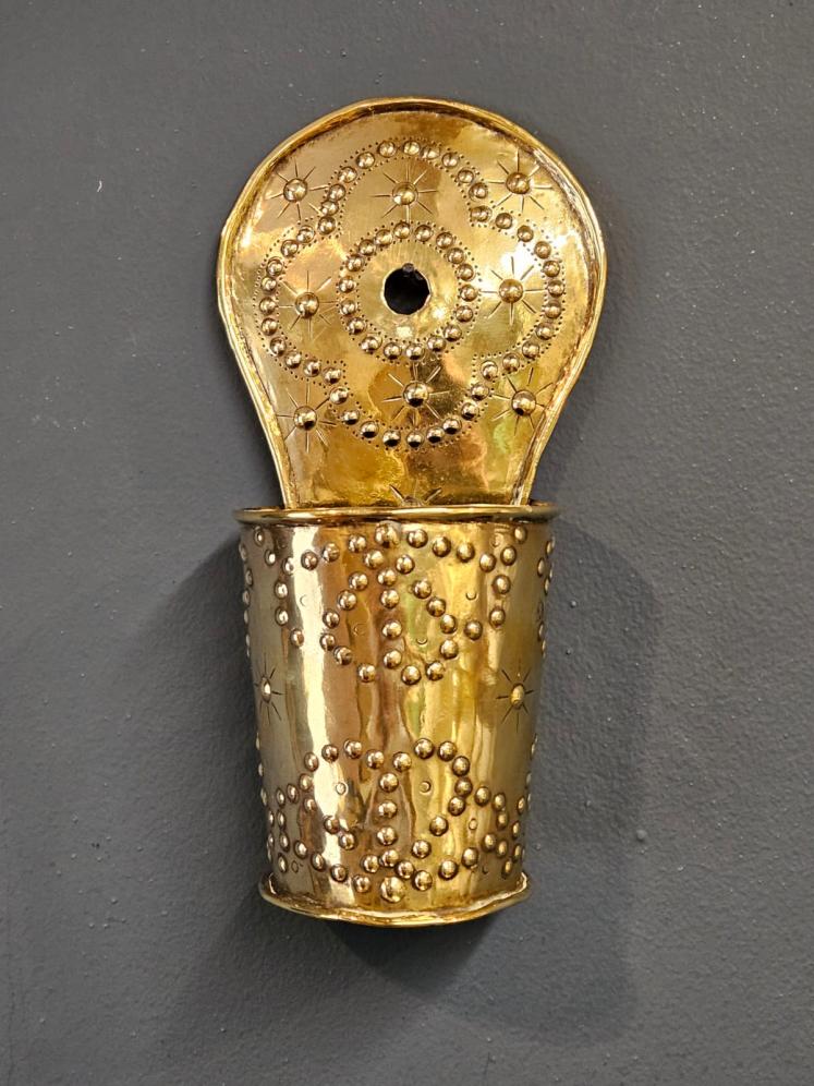 Arts and Crafts Brass Match Pocket - Image 5