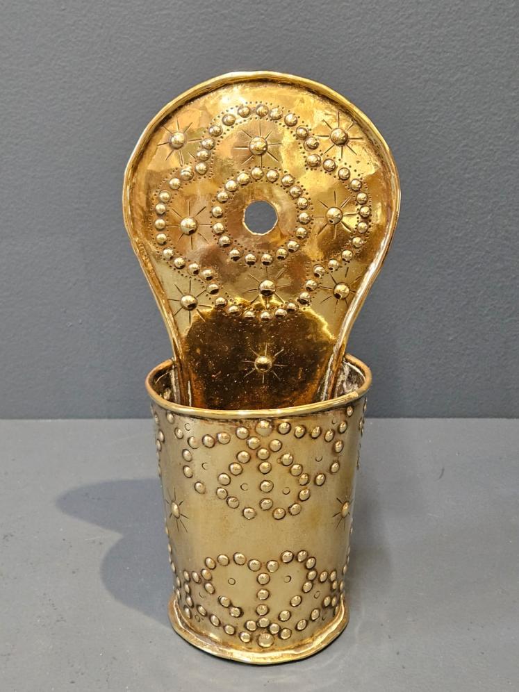 Arts and Crafts Brass Match Pocket - Image 1