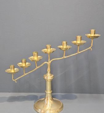 Late Victorian Brass Candleabra