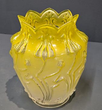 Original Victorian Art Nouveau Oil Lamp Shade