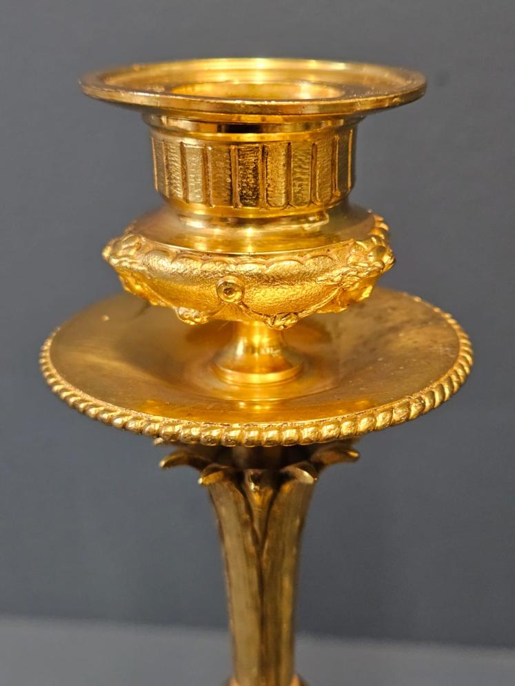 Superb Pair Of Victorian Gilt Bronze Cherub Candlesticks - Image 6