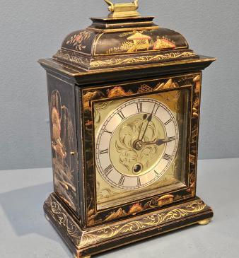 Chinoiserie Cased Edwardian Mantel Clock - Image