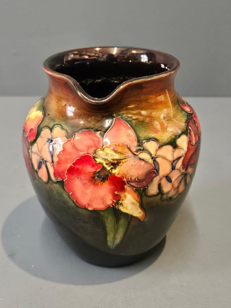 Moorcroft Flambe Glazed Slipper Orchid Jug - Image 2