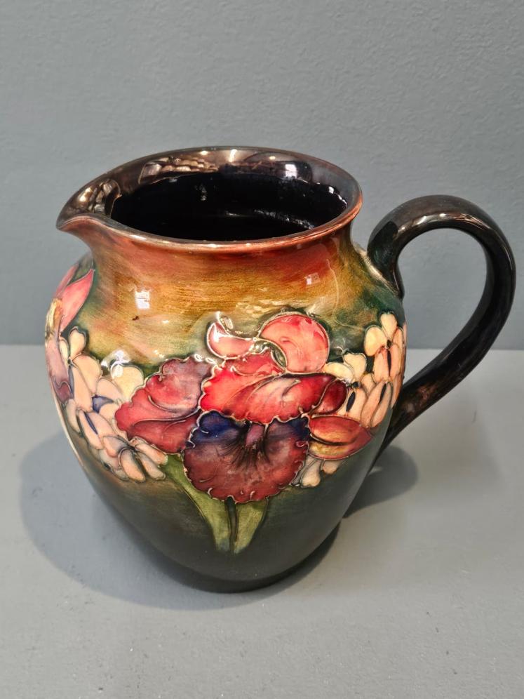 Moorcroft Flambe Glazed Slipper Orchid Jug - Image 1