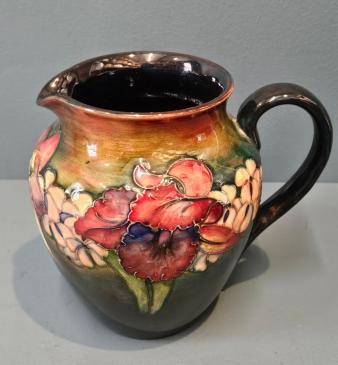 Moorcroft Flambe Glazed Slipper Orchid Jug - Image