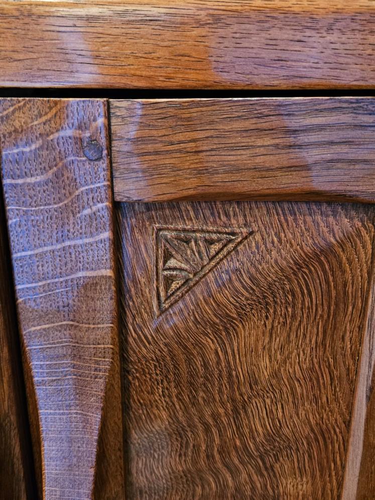 Robert 'Kingpost' Ingham Arts & Crafts Side Cabinet - Image 6