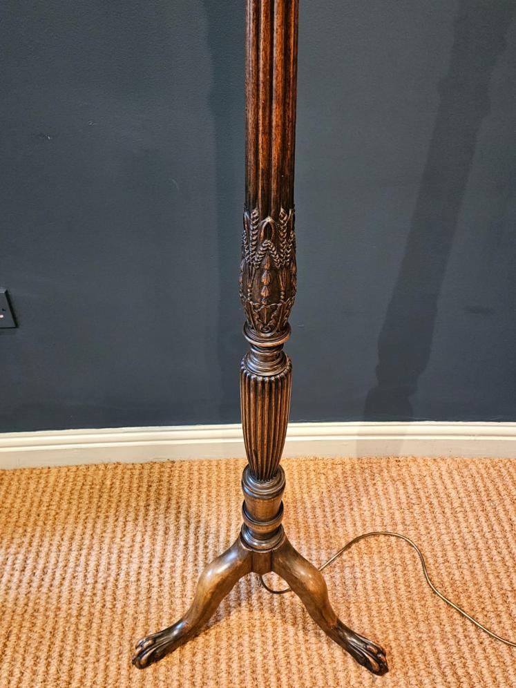 Edwardian Mahogany Lamp Standard - Image 6