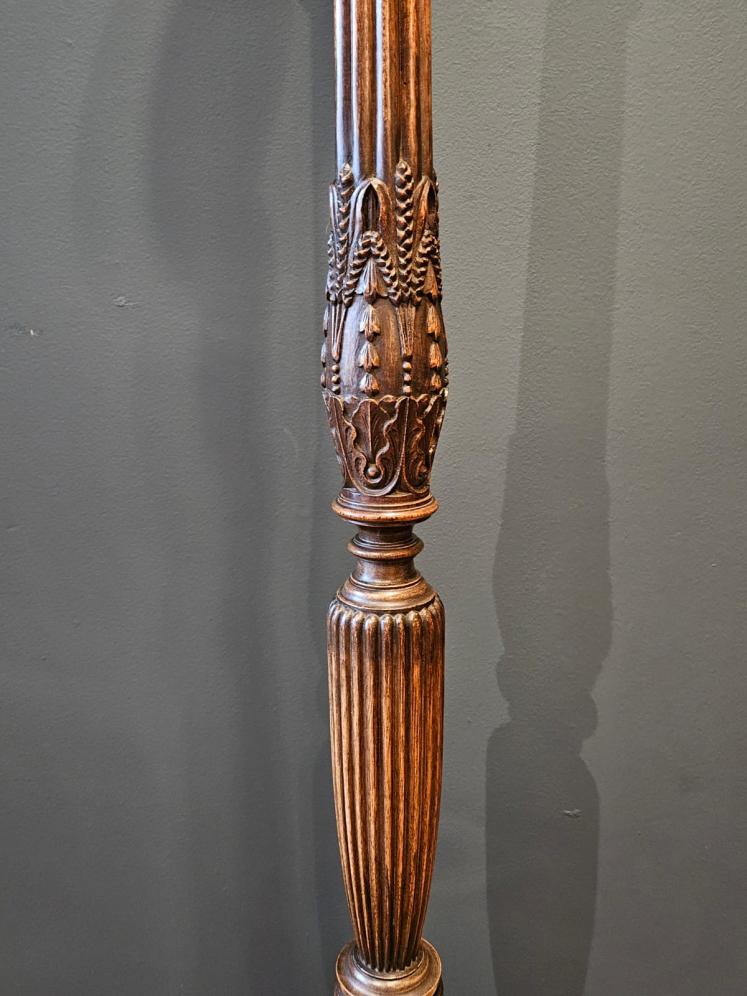 Edwardian Mahogany Lamp Standard - Image 4