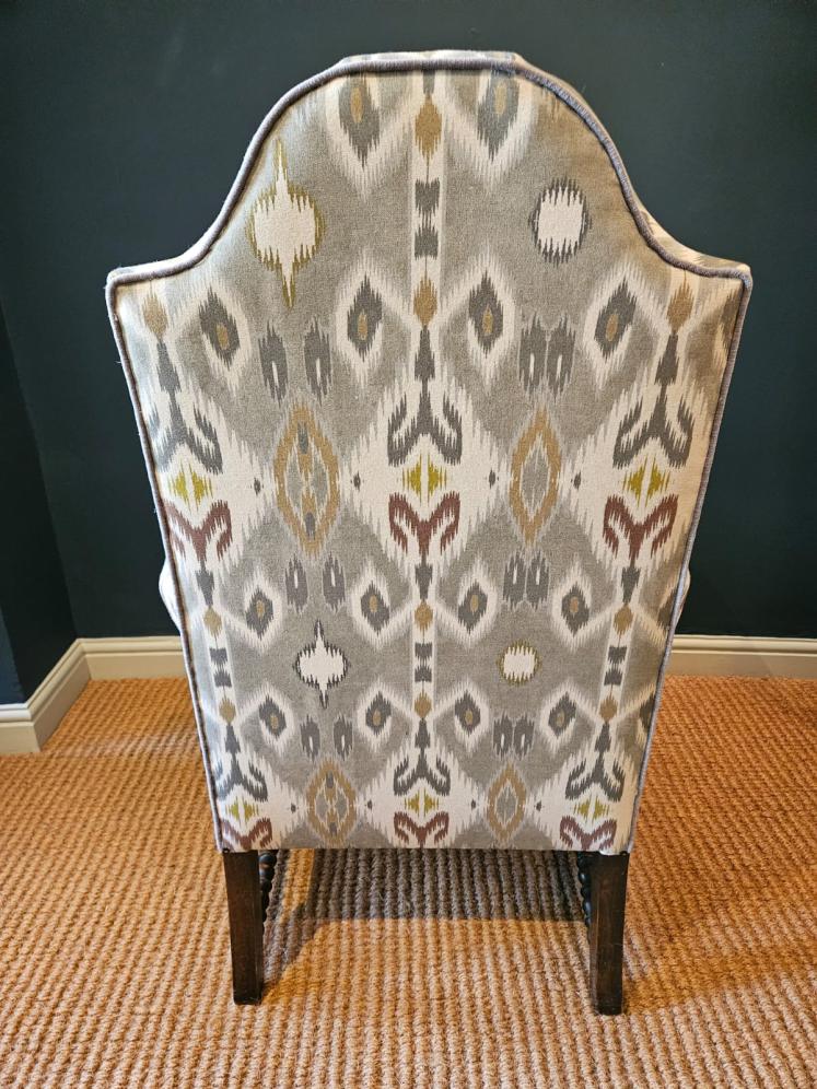 Pair of Victorian Upholstered Arm Chairs - Image 7