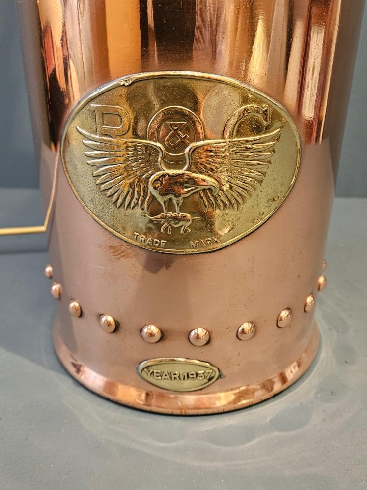 Pair of Copper Fire Extinguisher Lamps - Image 7