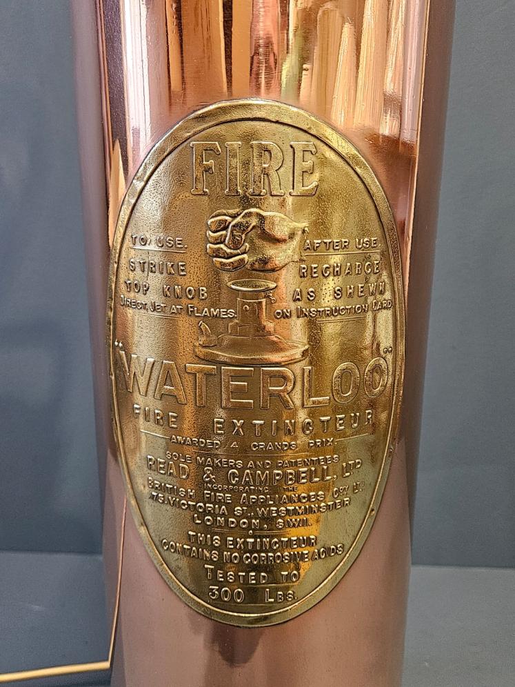 Pair of Copper Fire Extinguisher Lamps - Image 4