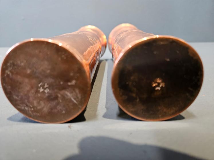 Pair of Keswick School of Arts Copper Spill Vases - Image 4