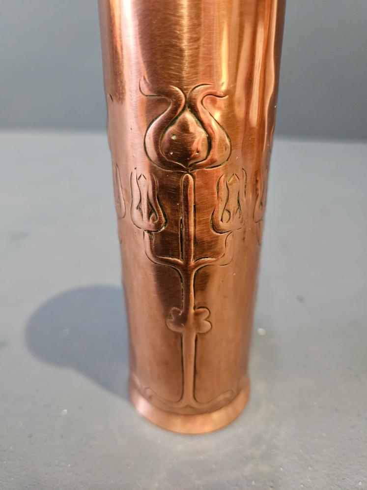 Pair of Keswick School of Arts Copper Spill Vases - Image 3