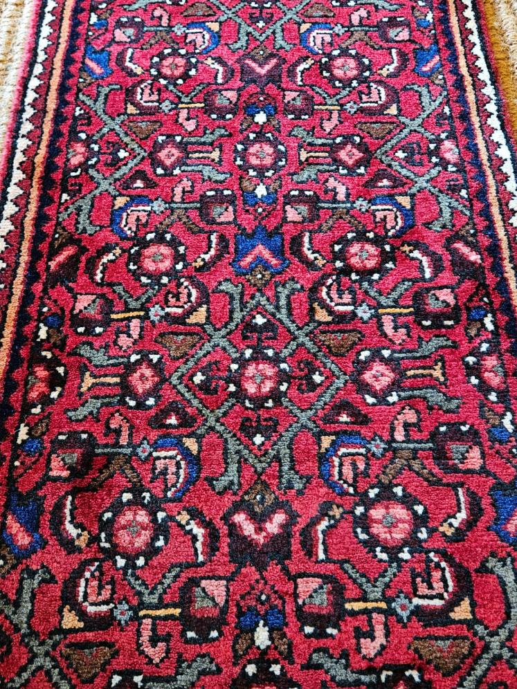 Persian Pure Wool 14" Runner Rug - Image 7