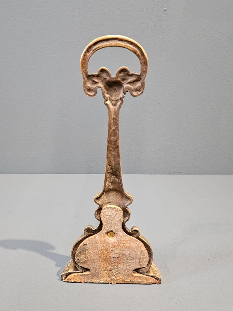 Victorian Cast Brass Door Stop  - Image 4