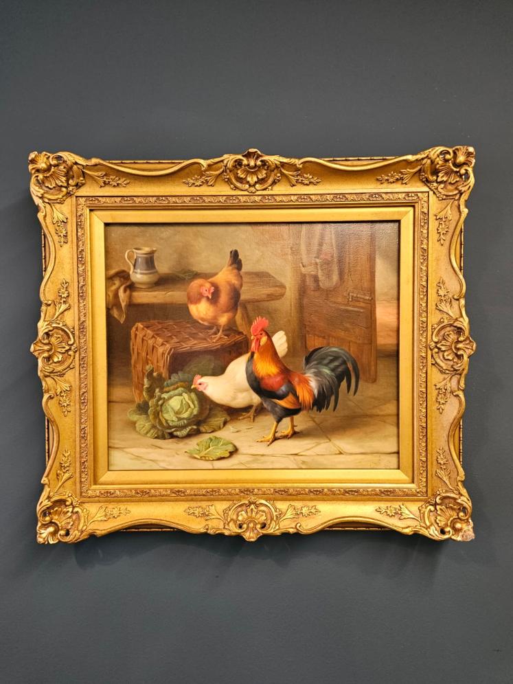 Original Painting Oil on Canvas by Edgar Hunt - Image 1