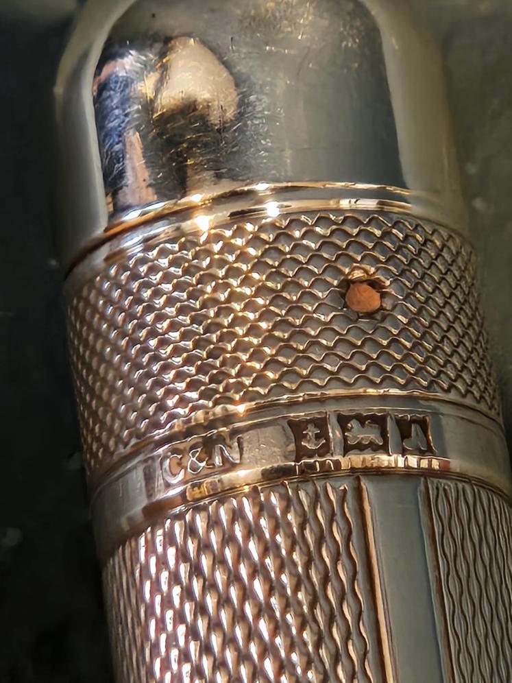 Engine Turned Silver Torch - Image 6