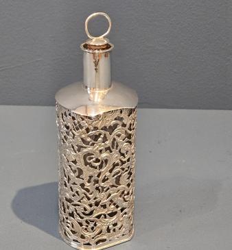 Large Victorian Silver Cologne Bottle by William Comyns