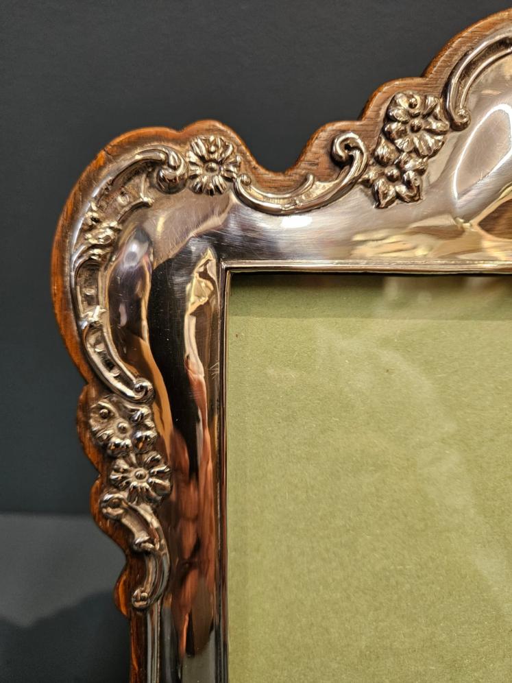 Edwardian Silver Portrait Sized Photo Frame - Image 6