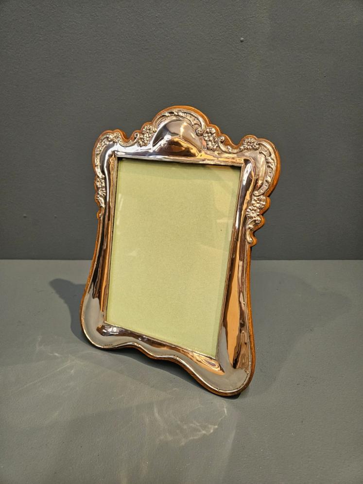 Edwardian Silver Portrait Sized Photo Frame - Image 5