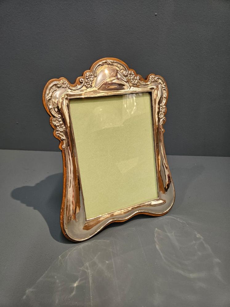 Edwardian Silver Portrait Sized Photo Frame - Image 2