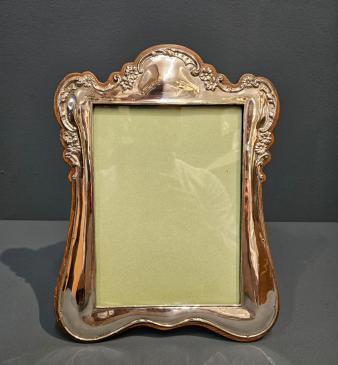 Edwardian Silver Portrait Sized Photo Frame - Image