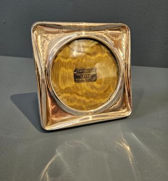 Edwardian Engraved Silver Photo Frame 